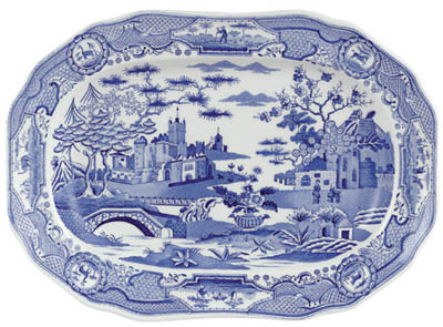 Meat Dish or Platter Gothic Castle